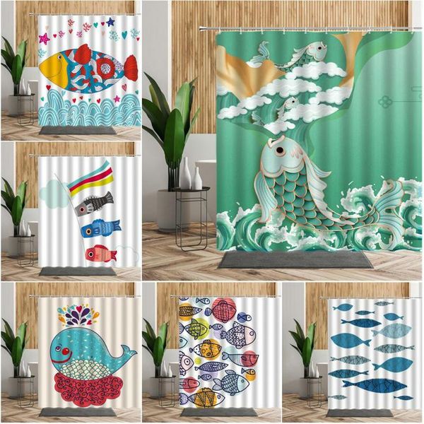interesting cartoon fish pattern shower curtain art illustration background bathroom decoration waterproof bath curtains fabric
interesting cartoon fish pattern shower curtain art illustration background bathroom decoration waterproof bath curtains fabric