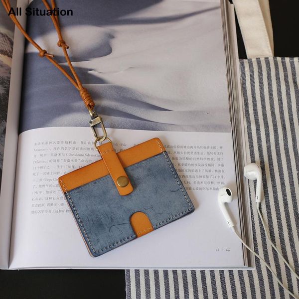 card holders luxury cross style id badge holder for office genuine leather luggage tag identity bus set neck lanyard easy pull keychain, Brown;gray
card holders luxury cross style id badge holder for office genuine leather luggage tag identity bus set neck lanyard easy pull keychain, Brown;gray