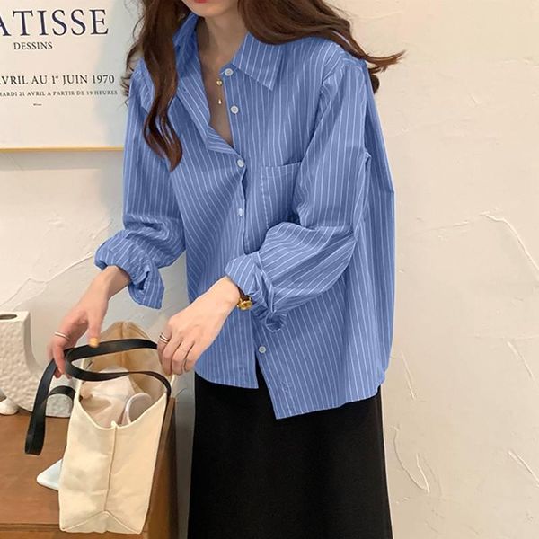 women's blouses & shirts fashion women casual striped shirt zanzea spring lapel neck long sleeve office blouse stylish buttons down blu, White
women's blouses & shirts fashion women casual striped shirt zanzea spring lapel neck long sleeve office blouse stylish buttons down blu, White