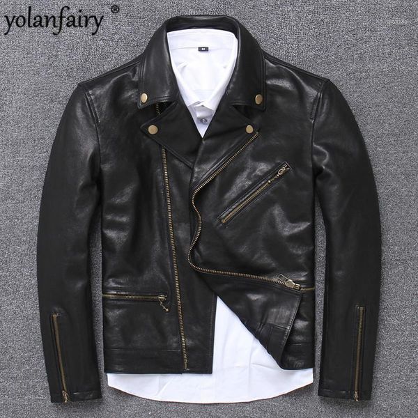 men's leather & faux sheepskin coat short genuine jacket men vintage motorcycle real jackets biker 15615 kj31901 tpdm, Black
men's leather & faux sheepskin coat short genuine jacket men vintage motorcycle real jackets biker 15615 kj31901 tpdm, Black