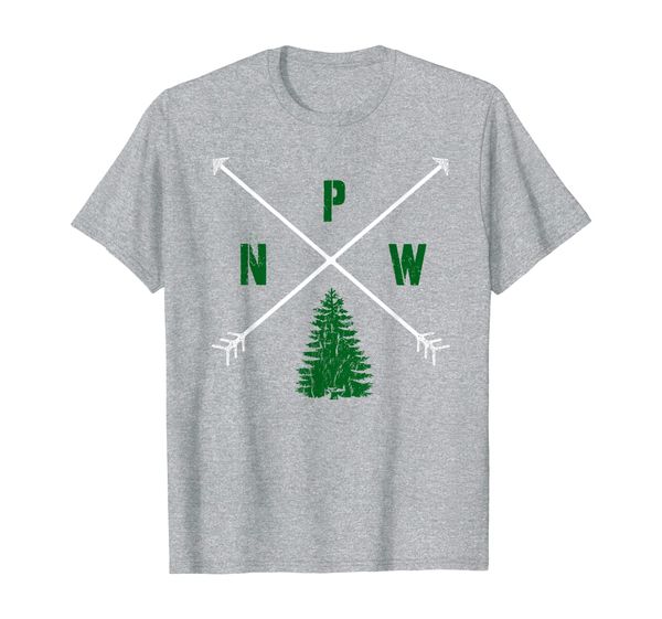 pine tree pacific northwest shirt arrows pnw tee, White;black