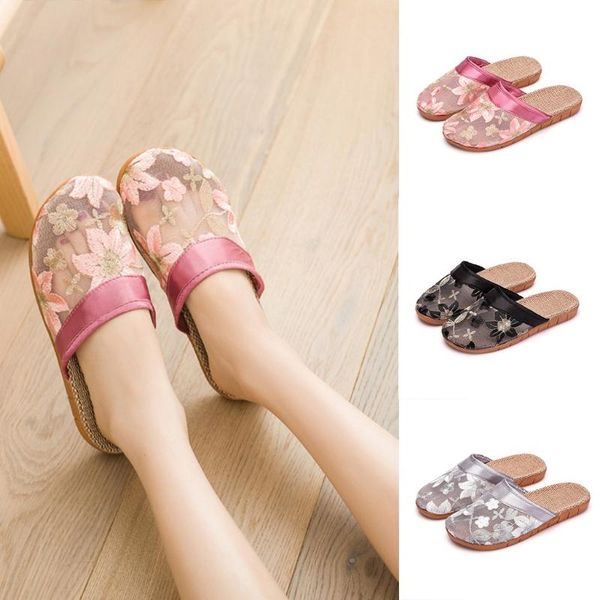 slippers home shoes woman female summer floral flax linen flip flops beach women pantoufle femme chinelo, Black
slippers home shoes woman female summer floral flax linen flip flops beach women pantoufle femme chinelo, Black
