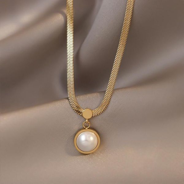 pendant necklaces korean imitation pearls necklace gold stainless steel collar fashion 18 k women jewelry gift bijoux ete 2021, Silver
pendant necklaces korean imitation pearls necklace gold stainless steel collar fashion 18 k women jewelry gift bijoux ete 2021, Silver
