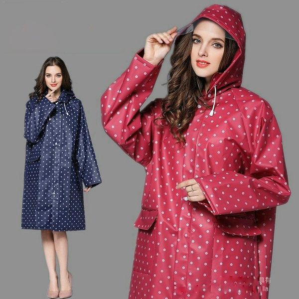raincoats fashion and personality lovely dot long eva waterproof rainwear with hood outdoor women rain coat / jacket
raincoats fashion and personality lovely dot long eva waterproof rainwear with hood outdoor women rain coat / jacket