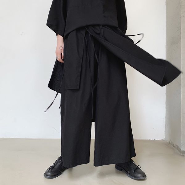 pants fashionable the designer's same cotton hemp wide leg loose summer layering yamamoto dark stage irregular casual, Black
pants fashionable the designer's same cotton hemp wide leg loose summer layering yamamoto dark stage irregular casual, Black