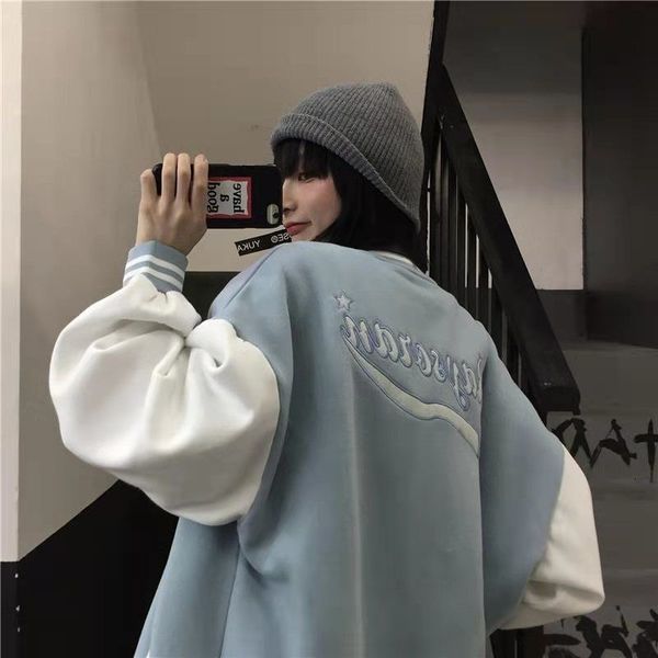 women's jackets men's and female varsity jacket spring/fall, loose baseball uniform embroidered in korean letters, school style, h, Black;brown
women's jackets men's and female varsity jacket spring/fall, loose baseball uniform embroidered in korean letters, school style, h, Black;brown
