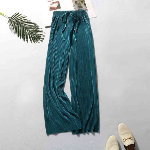 summer wide leg pants for women casual elastic high waist fashion loose long pants pleated pant trousers femme 210518, Black;white
summer wide leg pants for women casual elastic high waist fashion loose long pants pleated pant trousers femme 210518, Black;white
