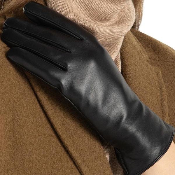 five fingers gloves feiqiaosh classic black soft genuine leather women' cashmere warm and waterproof with touch screen gifts manopla, Blue;gray
five fingers gloves feiqiaosh classic black soft genuine leather women' cashmere warm and waterproof with touch screen gifts manopla, Blue;gray