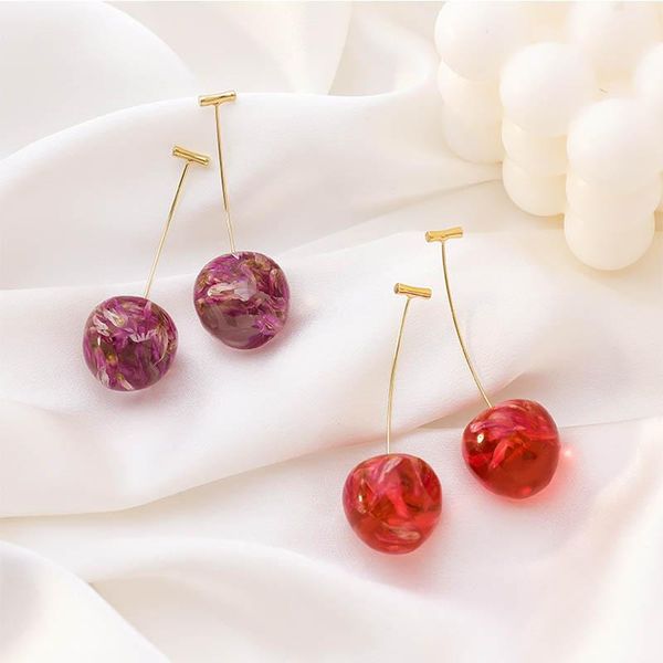 dangle & chandelier two-color handmade dried flowers acrylic cherry earrings for women lady cute transparent red resin fruit long jewelry, Silver
dangle & chandelier two-color handmade dried flowers acrylic cherry earrings for women lady cute transparent red resin fruit long jewelry, Silver