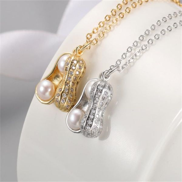 charms natural freshwater pearl fashion personality inlaid peanut simple women's style, Bronze;silver
charms natural freshwater pearl fashion personality inlaid peanut simple women's style, Bronze;silver