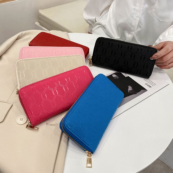 clutch 2021 korean summer wallet women's bag long circle fashion embossed coeqq