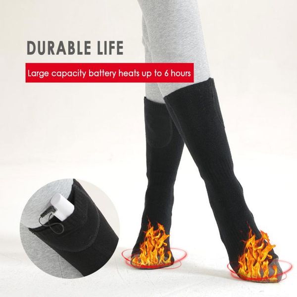 sports socks 1pair winter usb upgrade heating cold outdoor skiing camping cycling motorcycles warm heated socks+2lithium battery, Black
sports socks 1pair winter usb upgrade heating cold outdoor skiing camping cycling motorcycles warm heated socks+2lithium battery, Black