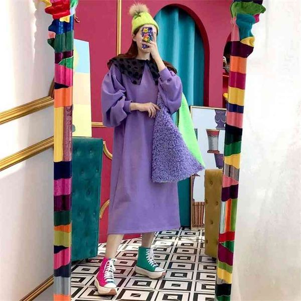 contrast color dot lapel dress women's spring autumn long sleeve knee-length dresses female fashion 5e122 210427, Black;gray
contrast color dot lapel dress women's spring autumn long sleeve knee-length dresses female fashion 5e122 210427, Black;gray