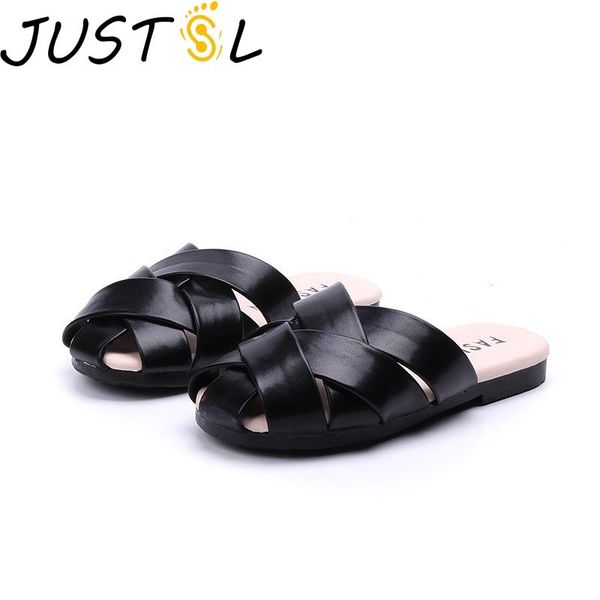 slipper justsl 2021 summer children' solid slippers kids flat non-slip fashion shoes weaving girls size 26-36, Black;grey
slipper justsl 2021 summer children' solid slippers kids flat non-slip fashion shoes weaving girls size 26-36, Black;grey