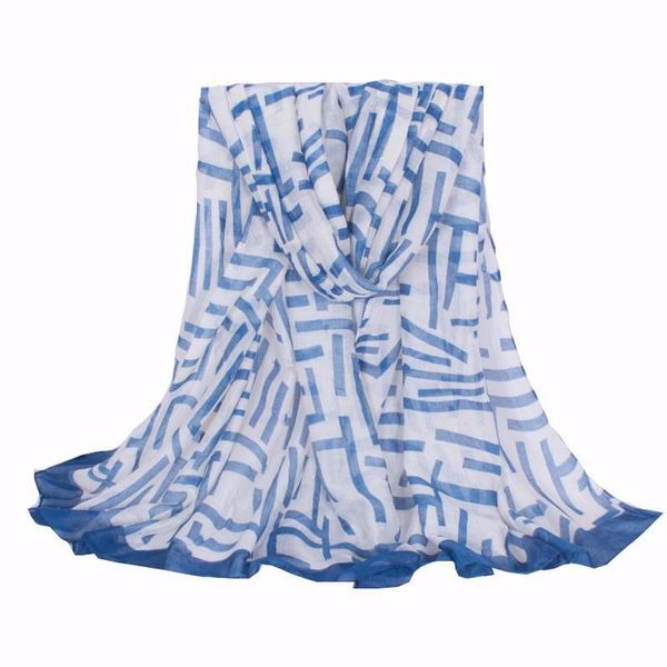scarves lightweight fashion large striped print polyester women long soft scarfs shawl and warps 180*90cm, Blue;gray
scarves lightweight fashion large striped print polyester women long soft scarfs shawl and warps 180*90cm, Blue;gray