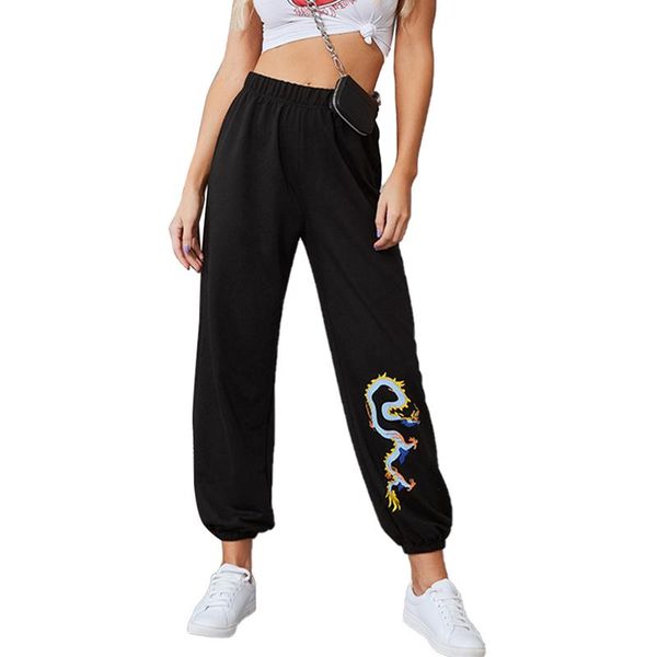 fashion dragon print joggers sweatpants women high waist baggy loose sport casual pants hip hop dance street harem trousers women's & c, Black;white
fashion dragon print joggers sweatpants women high waist baggy loose sport casual pants hip hop dance street harem trousers women's & c, Black;white