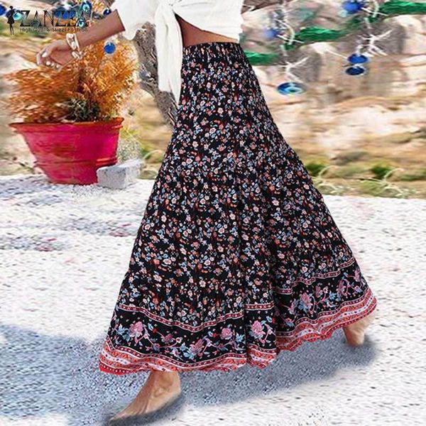 skirts zanzea bohemian women floral printed beach long skirt summer casual maxi holiday faldas saia female elastic waist jupe, Black
skirts zanzea bohemian women floral printed beach long skirt summer casual maxi holiday faldas saia female elastic waist jupe, Black