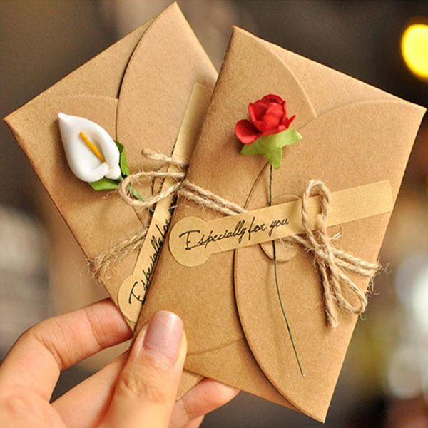 10pcs diy handmade invitation greeting card with envelope retro kraft paper dry flower wedding party envelopes cards
10pcs diy handmade invitation greeting card with envelope retro kraft paper dry flower wedding party envelopes cards