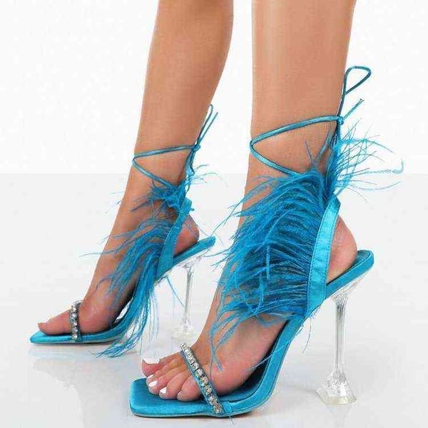 sandals women designer luxury rhinestones heeled sandals creative fluff cross strap high heels temperament dress shoes 220311, Black
sandals women designer luxury rhinestones heeled sandals creative fluff cross strap high heels temperament dress shoes 220311, Black
