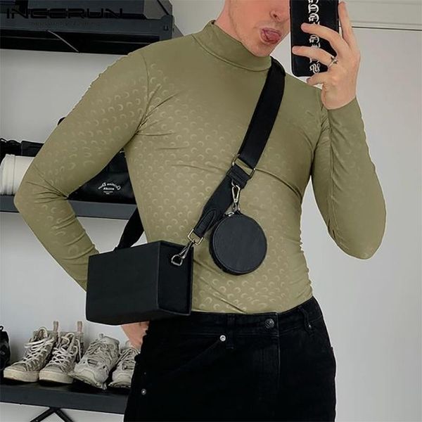 men's t-shirts autumn men t shirt printed turtleneck long sleeve leisure tee 2021 streetwear undershirt cozy camisetas incerun s-5xl, White;black
men's t-shirts autumn men t shirt printed turtleneck long sleeve leisure tee 2021 streetwear undershirt cozy camisetas incerun s-5xl, White;black