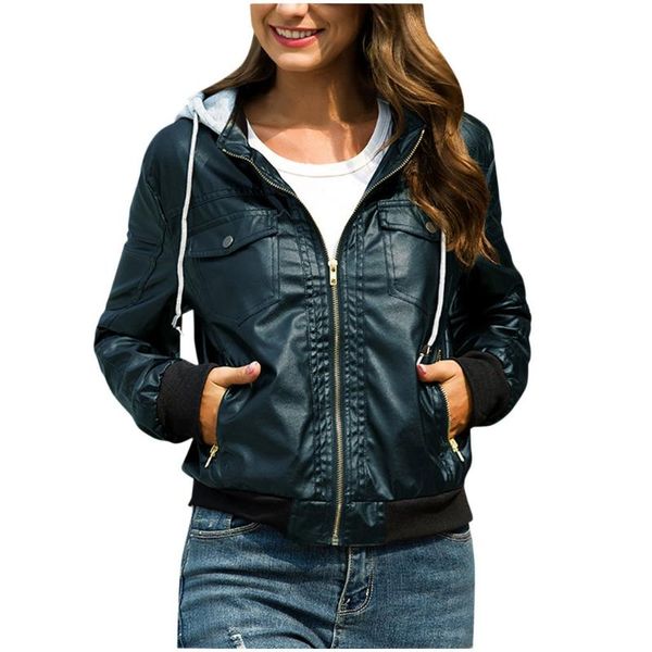 women's jackets womail winter jacket women 2021 slim solid long sleeve warm pockets female removable zipper hooded windproof coat, Black;brown
women's jackets womail winter jacket women 2021 slim solid long sleeve warm pockets female removable zipper hooded windproof coat, Black;brown