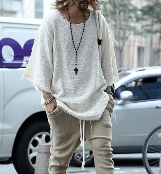 european and american men's long-sleeved solid color trendy loose t-shirt t-shirts, White;black
european and american men's long-sleeved solid color trendy loose t-shirt t-shirts, White;black