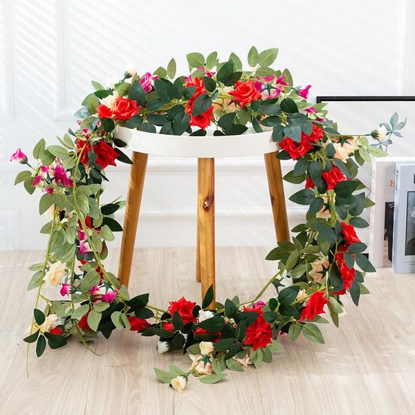 decorative flowers & wreaths artificial flower vine rose diy home el living room dining decoration wedding staircase winding
decorative flowers & wreaths artificial flower vine rose diy home el living room dining decoration wedding staircase winding