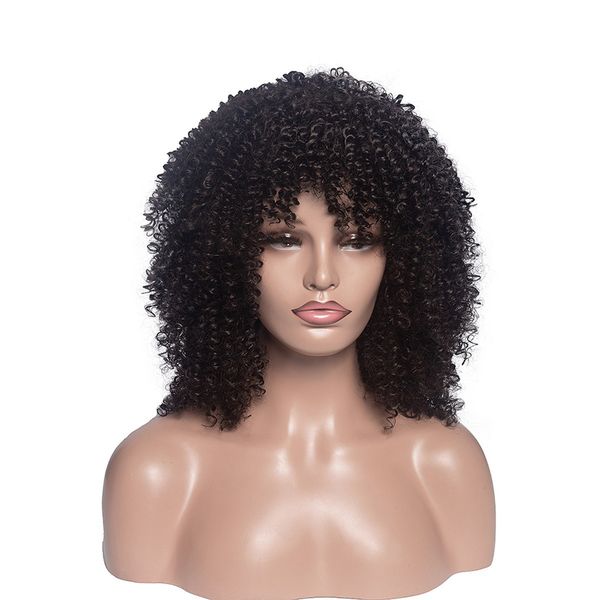 short brown kinky curly synthetic wigs for ladys women's fluffy hairstyle natural hair wig, Black
short brown kinky curly synthetic wigs for ladys women's fluffy hairstyle natural hair wig, Black