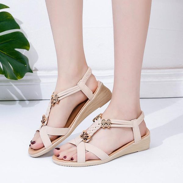 fashion women sandals wedges comfort ladies walking shoes summer bohemian style casual platform sandal, Black
fashion women sandals wedges comfort ladies walking shoes summer bohemian style casual platform sandal, Black