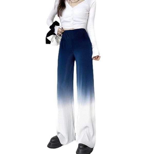 women's pants & capris fashion gradient printing wide leg casual summer 2021 est high waist loose trousers, Black;white
women's pants & capris fashion gradient printing wide leg casual summer 2021 est high waist loose trousers, Black;white