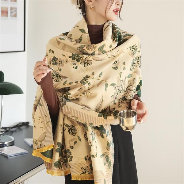 scarves winter scarf women cashmere pashmina floral print warm female shawl wrap bufanda thick blanket foulard 2021, Blue;gray
scarves winter scarf women cashmere pashmina floral print warm female shawl wrap bufanda thick blanket foulard 2021, Blue;gray