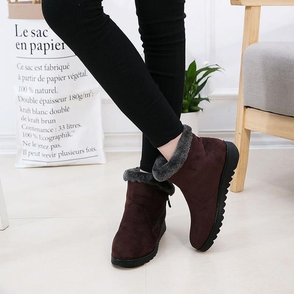 boots women winter snow platform rubber female footwear lady low heel shoes warm ankle boot, Black
boots women winter snow platform rubber female footwear lady low heel shoes warm ankle boot, Black