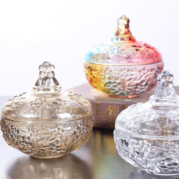 storage bottles & jars french crystal glass candy jar cosmetic jewelry box household embossed plum blossom with lid tea home ornaments
storage bottles & jars french crystal glass candy jar cosmetic jewelry box household embossed plum blossom with lid tea home ornaments