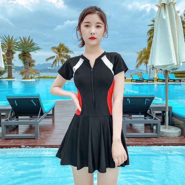 swimsuit women' 2021 new conservative one-piece large size cover belly show thin ins fairy fan spring swimsuit, Red;black
swimsuit women' 2021 new conservative one-piece large size cover belly show thin ins fairy fan spring swimsuit, Red;black