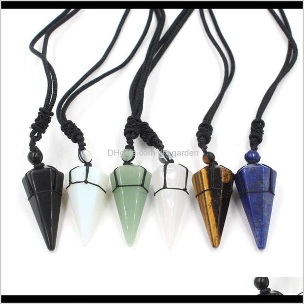 other necklaces & pendants drop delivery 2021 hand woven hexagonal pyramid crystal pendant lapis lazuli tiger eye necklace jewelry 5zora, Silver
other necklaces & pendants drop delivery 2021 hand woven hexagonal pyramid crystal pendant lapis lazuli tiger eye necklace jewelry 5zora, Silver