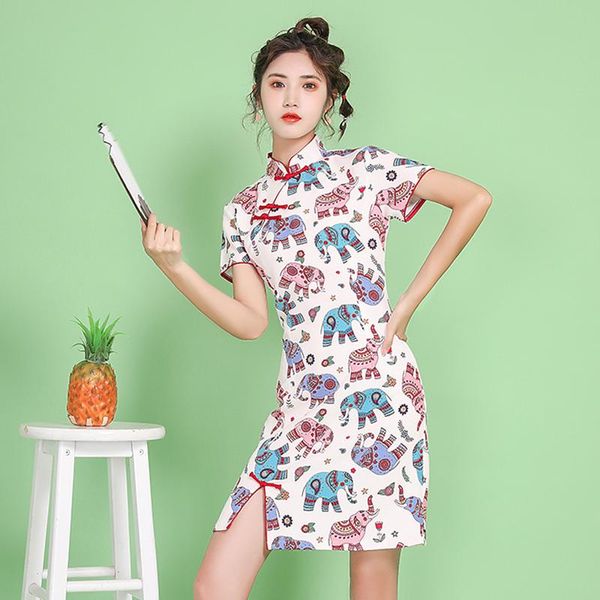 fashion women harajuku printed cheongsam traditional chinese style retro slim qipao girl korean princess wedding dress vestidos ethnic cloth, Red
fashion women harajuku printed cheongsam traditional chinese style retro slim qipao girl korean princess wedding dress vestidos ethnic cloth, Red