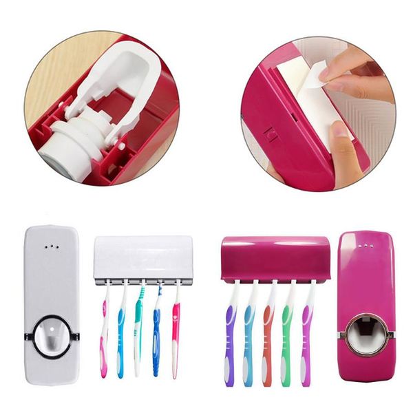 toothbrush holders organizer automatic space saving multi-functional toothpaste dispenser
toothbrush holders organizer automatic space saving multi-functional toothpaste dispenser