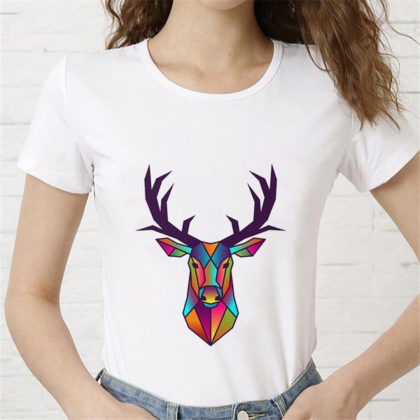 women's t-shirt women plus size harajuku summer deer graphic tees woman animal kawaii clothes girl vogue t shirt ,drop, White
women's t-shirt women plus size harajuku summer deer graphic tees woman animal kawaii clothes girl vogue t shirt ,drop, White