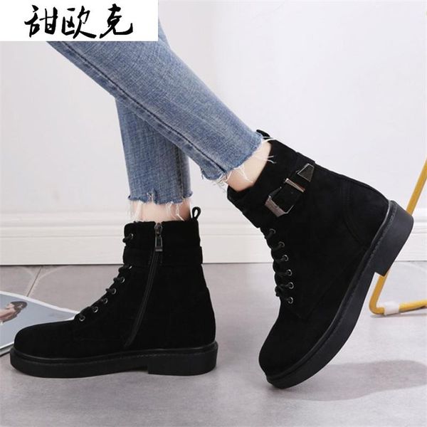 boots 2021 women winter fashion lace up ankle retro zipper buckle for shoes low-heeled botas mujer, Black
boots 2021 women winter fashion lace up ankle retro zipper buckle for shoes low-heeled botas mujer, Black