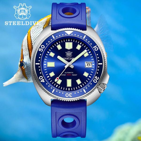 wristwatches steeldive design sd1970 dive watch 200m waterproof luxury automatic mechanical nh35 movement super luminous men's retro wa, Slivery;brown
wristwatches steeldive design sd1970 dive watch 200m waterproof luxury automatic mechanical nh35 movement super luminous men's retro wa, Slivery;brown