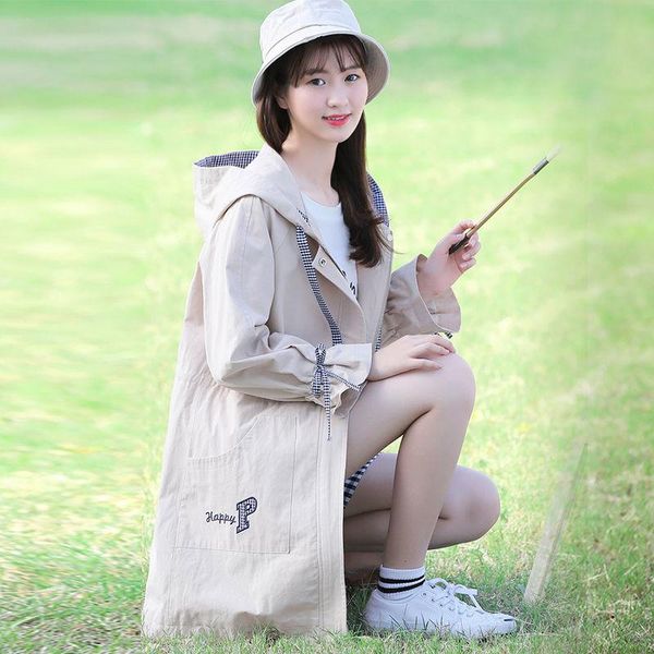 women's trench coats 2021 autumn and winter ladies korean casual hoodie mid-length harajuku fashion kawaii windbreaker jacket, Tan;black
women's trench coats 2021 autumn and winter ladies korean casual hoodie mid-length harajuku fashion kawaii windbreaker jacket, Tan;black
