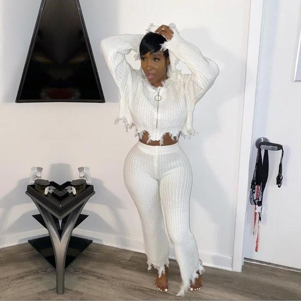 two piece dress echoine autumn winter knit hoodies sweater 2 set white women tassel pants zipper crop club outfits matching
two piece dress echoine autumn winter knit hoodies sweater 2 set white women tassel pants zipper crop club outfits matching
