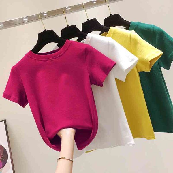 women's t-shirt white cotton slim short sleeve t women 2021 summer tee femme fashion tshirt ins basic p6ap
women's t-shirt white cotton slim short sleeve t women 2021 summer tee femme fashion tshirt ins basic p6ap