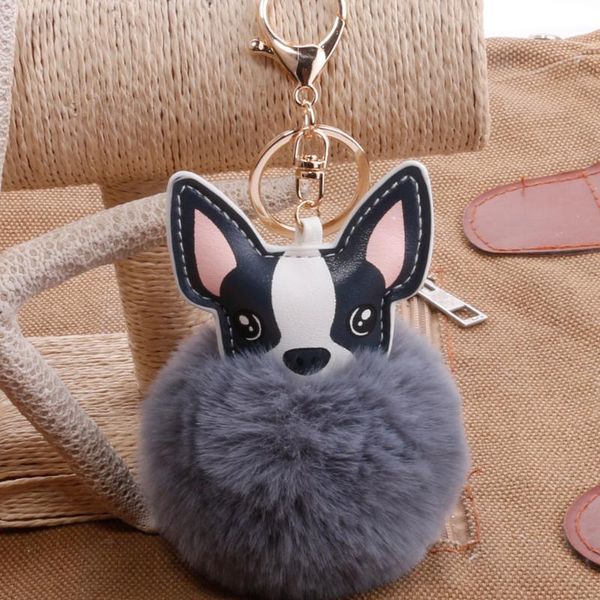 keychains cute colour french bulldogkeychain pompom fake fur ball pu puppy women's bag hair hangers animal pendant ysk008, Silver
keychains cute colour french bulldogkeychain pompom fake fur ball pu puppy women's bag hair hangers animal pendant ysk008, Silver