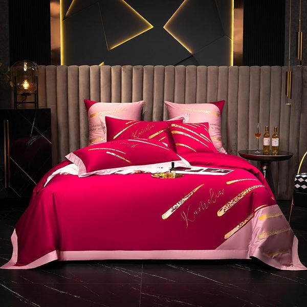 bedding sets luxury bright red color matching set meteor gilt embroidery duvet cover long-staple cotton sheet 1.5/1.8/2.0m bed
bedding sets luxury bright red color matching set meteor gilt embroidery duvet cover long-staple cotton sheet 1.5/1.8/2.0m bed