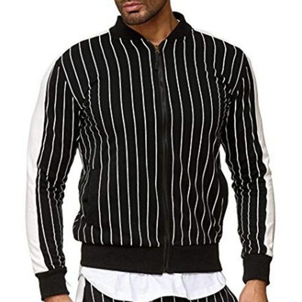 men's jackets striped patchwork zip cardigan men running sweatshirt fitness muscle print tracksuit slim sweatpants gym joggers coat, Black;brown
men's jackets striped patchwork zip cardigan men running sweatshirt fitness muscle print tracksuit slim sweatpants gym joggers coat, Black;brown