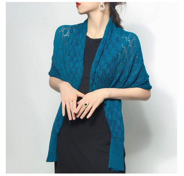 pineapple knitted hollow air conditioning shawl in summer spring and with sunscreen sleeve thin neck protection breathable women's, Blue;gray
pineapple knitted hollow air conditioning shawl in summer spring and with sunscreen sleeve thin neck protection breathable women's, Blue;gray