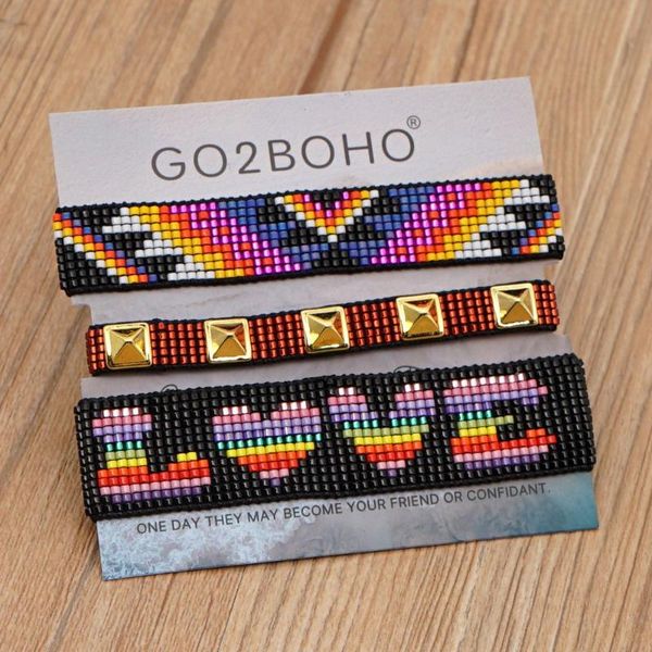 charm bracelets go2boho women bracelet winter trendy handmade jewellery miyuki jewelry color love letter for ladies gift, Golden;silver
charm bracelets go2boho women bracelet winter trendy handmade jewellery miyuki jewelry color love letter for ladies gift, Golden;silver