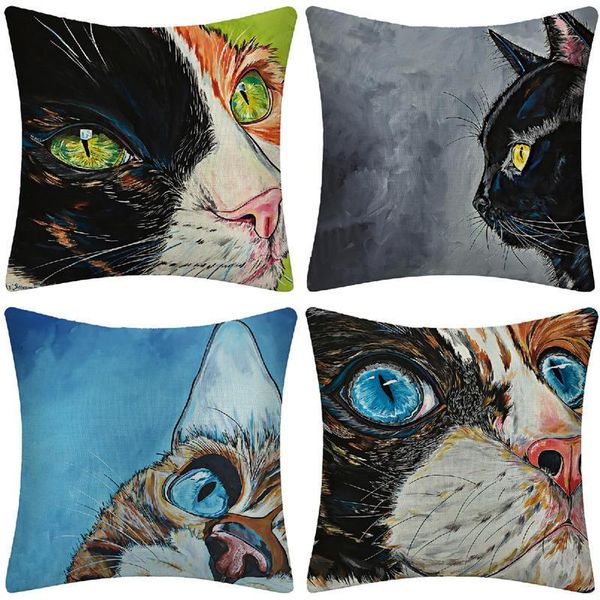 cushion/decorative pillow explosive cute cat close-up pillowcase linen printing throw cushion cover room living fabric backrest
cushion/decorative pillow explosive cute cat close-up pillowcase linen printing throw cushion cover room living fabric backrest