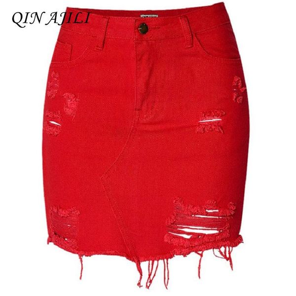 skirts qin ajili england high waist jeans for women cotton irregular hole ripped denim red tassel short, Black
skirts qin ajili england high waist jeans for women cotton irregular hole ripped denim red tassel short, Black